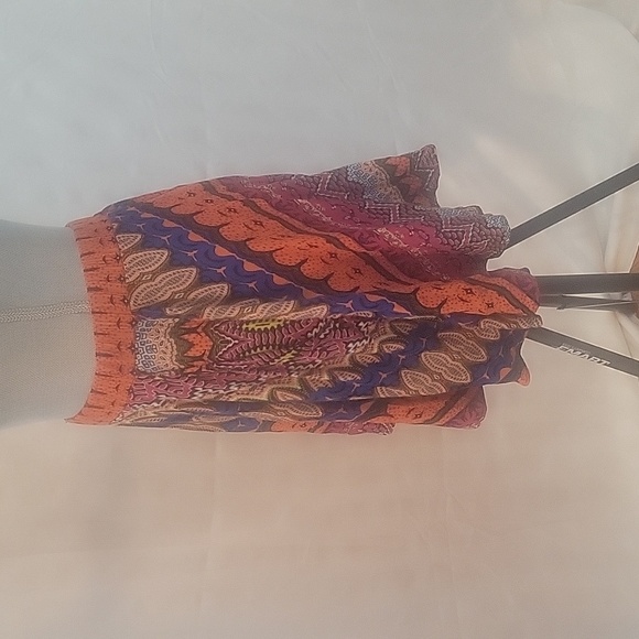 Lily White Mini Skirt with Front Zipper, Pockets & Elastic Waist, Size: M - Picture 5 of 11